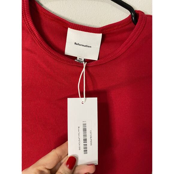 Reformation Red Crop Top - Picture 4 of 4